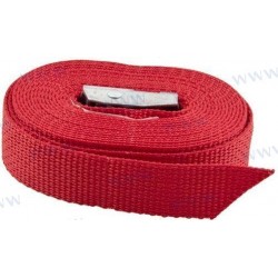 SANGLE POLYPROPYLENE ROUGE 3,5M