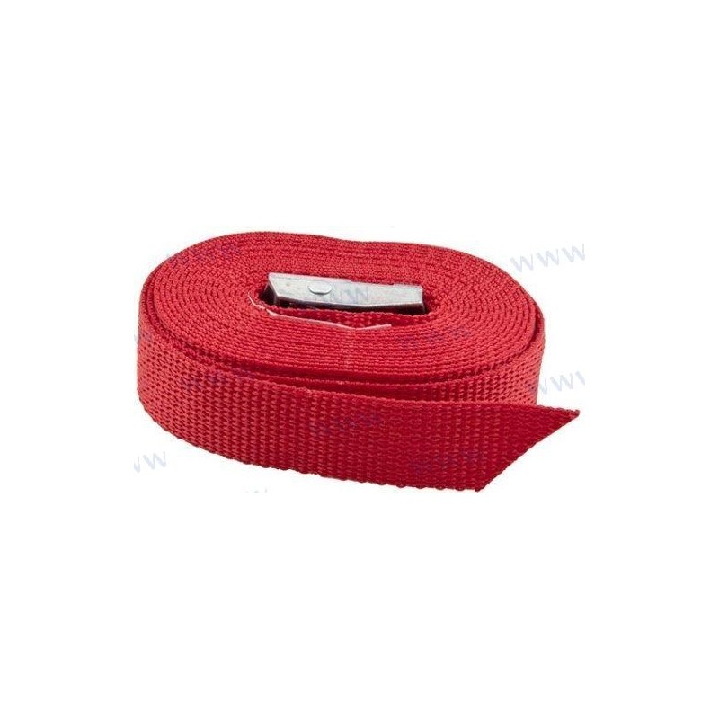 SANGLE POLYPROPYLENE ROUGE 3,5M