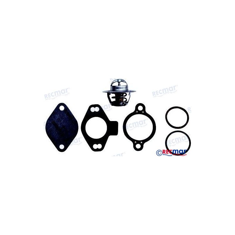 KIT THERMOSTAT V6/V8 140° - Mercruiser REC807252Q4 807252Q4 807252T4 0508562 0508566 0508619 0508717