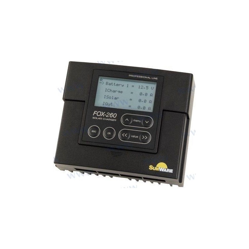 CONTROLEUR CHARGE  FOX260 20A LCD 12/24V