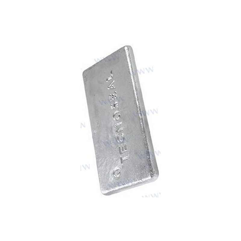 ANODE PLAQUE NON PERFOREE 300X150X26