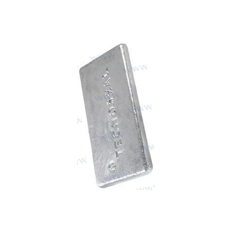 ANODE PLAQUE NON PERFOREE 300X150X30