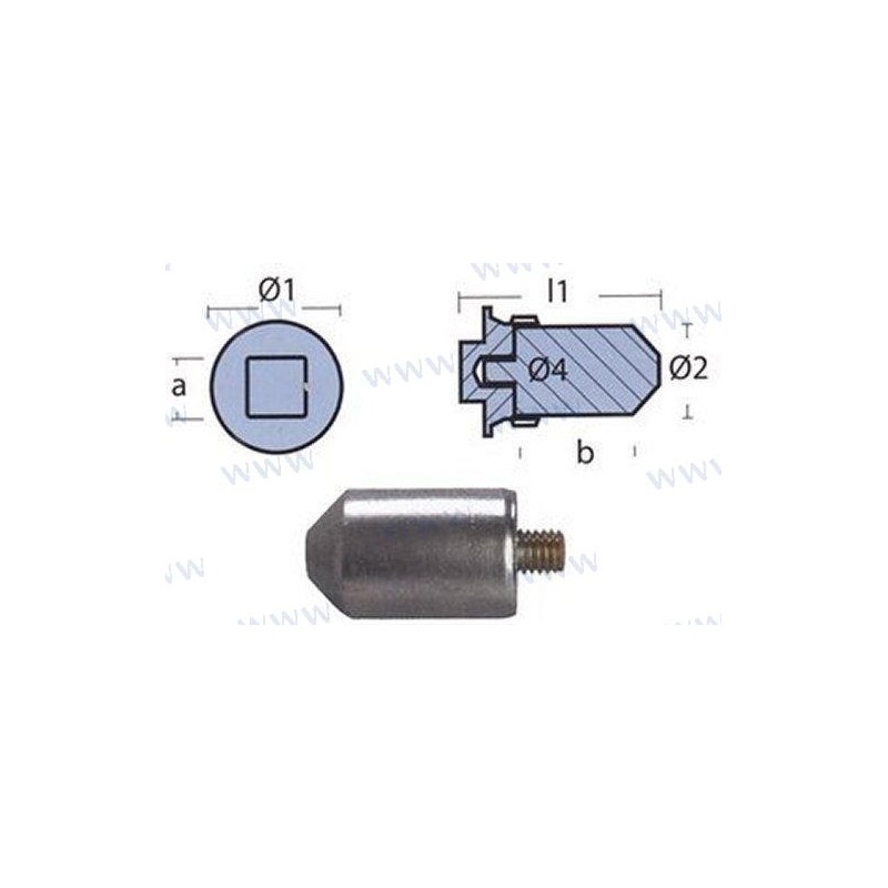 ANODE ECHANGEUR VOLVO TEN00716 823661