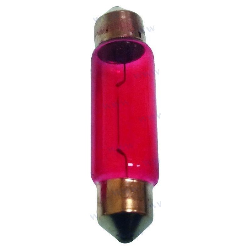 AMPOULE 12V. 8W. RED