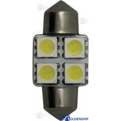 AMPOULE NAVETTE 4 LED 1,2W 10/30V