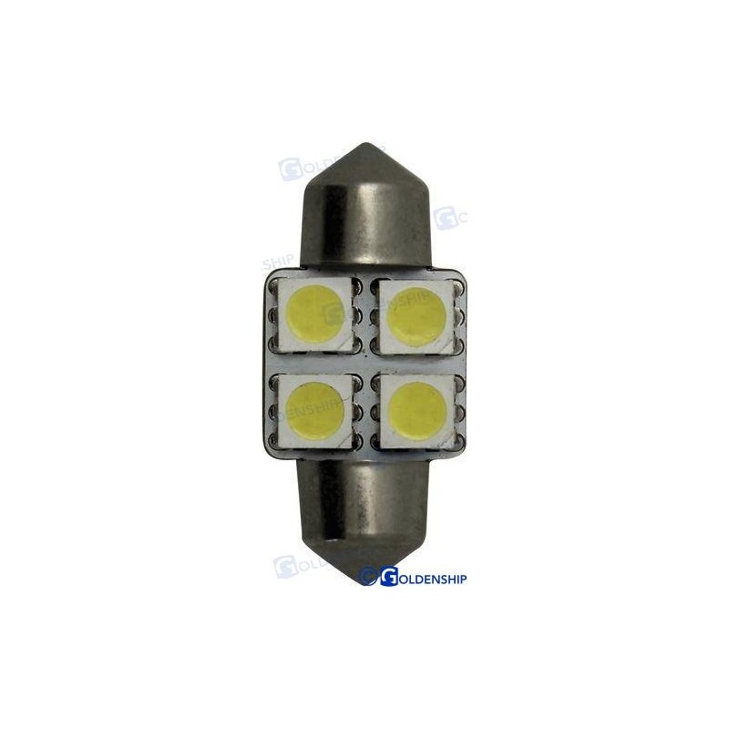 AMPOULE NAVETTE 4 LED 1,2W 10/30V