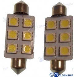 AMPOULE NAVETTE 6LED 1,3W 10/30V (2)