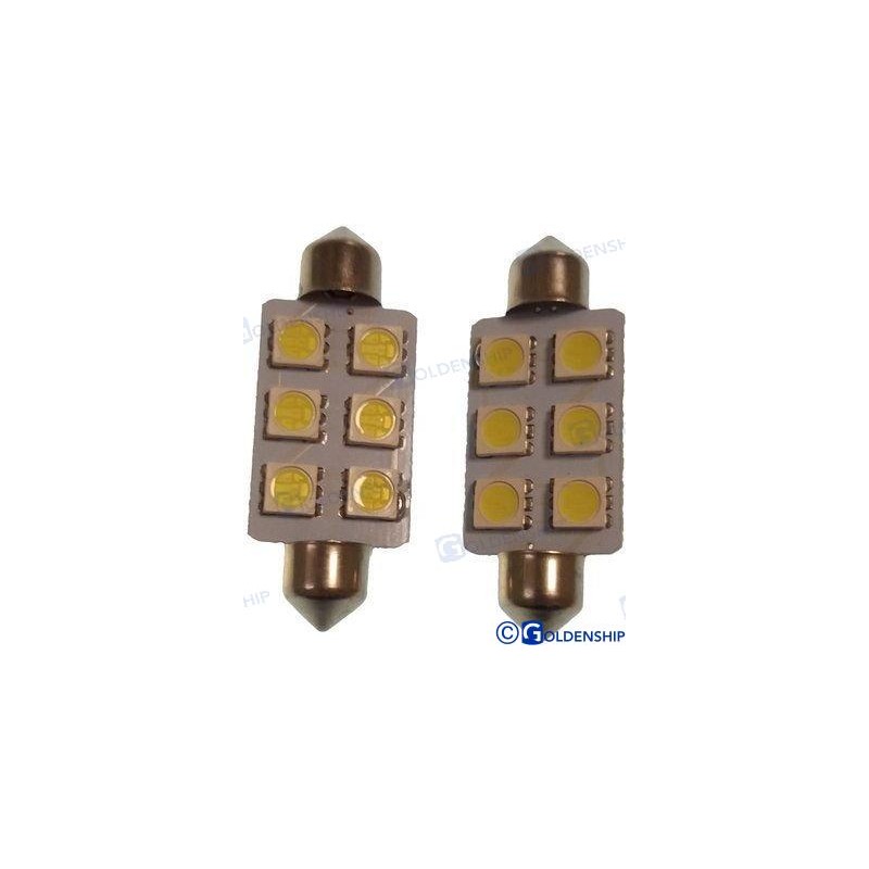 AMPOULE NAVETTE 6LED 1,3W 10/30V (2)