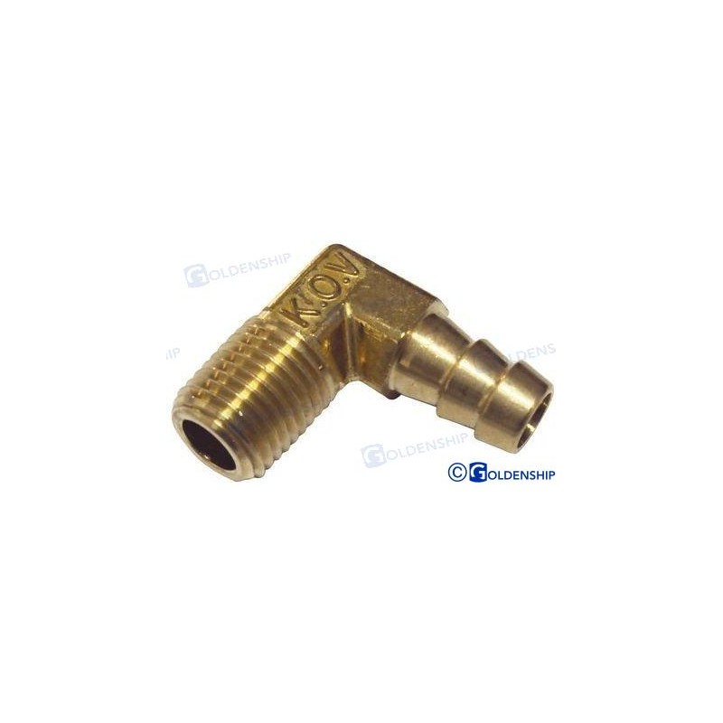 RACCORD CANNELE 90°  NPT 1/4X3/8 (2) - Yamaha