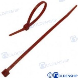 COLLIER NYLON 200X3,6 ROUGE (100)