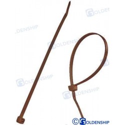 COLLIER NYLON 100X2,5 MARRON (100)