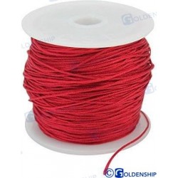 TRESSE EN POLYESTER ROUGE 4 MM