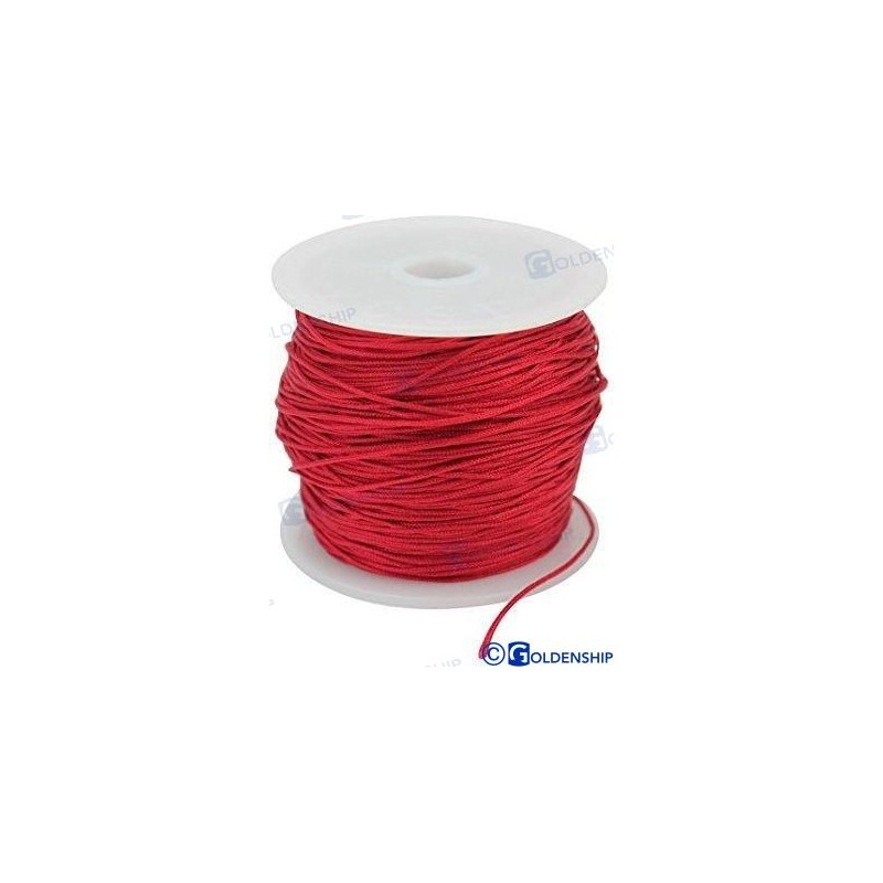 TRESSE EN POLYESTER ROUGE 4 MM