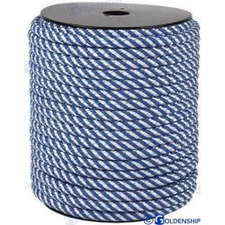 TRESSE POLYESTER BLEU 4 MM