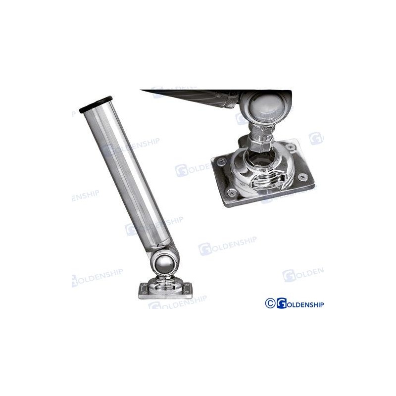 PORTE-CANNE 360° EN LAITON CHROME "CLICK