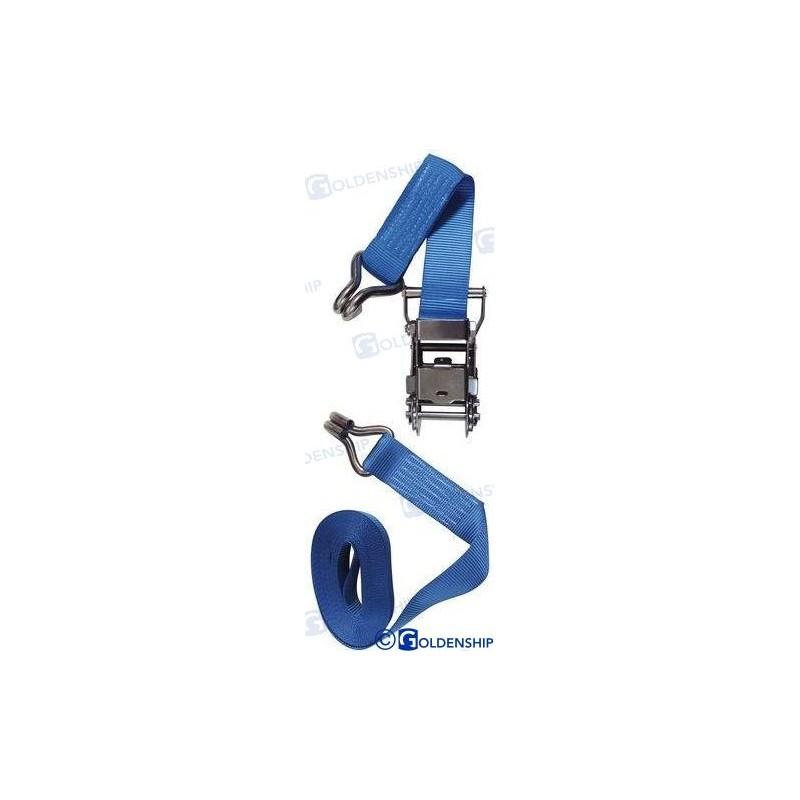 SANGLE AMARRAGE INOX 1,5 - BLEU - 6 M