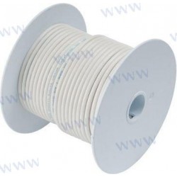 CABLE ELECTRIQUE  (1MM2)  BLANC -  7,5 M