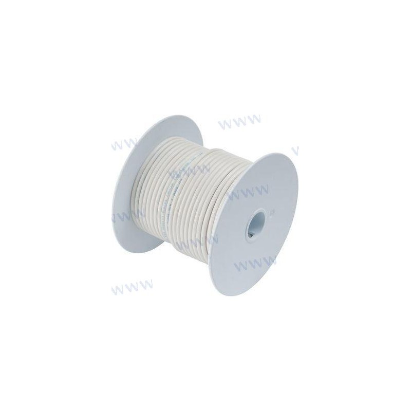 CABLE ELECTRIQUE  (1MM2)  BLANC -  7,5 M